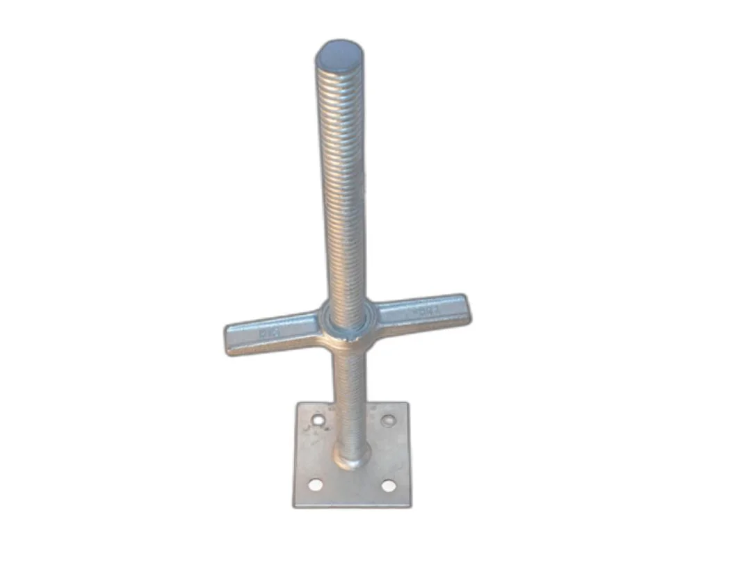 Perfect Quality 600mm Adjustable Solid Screw Base Jack for Scaffolding