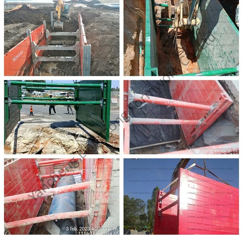 Lianggong Formwork &amp; Scaffolding Wholesale Cheap Lightweight Construction Equipment Steel Trench Shields Shoring Trench Safety Box