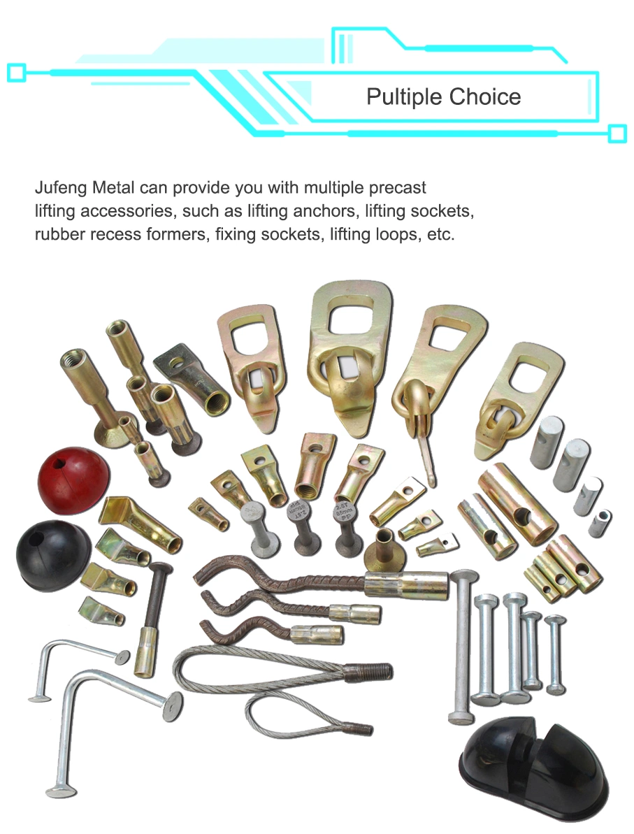 Precast Accessories Steel Lifting Socket with Plastic for Construction
