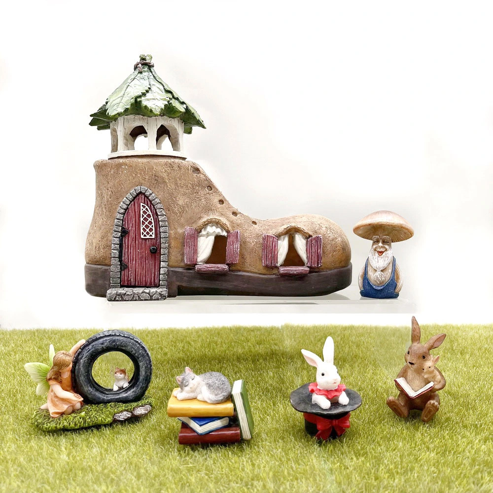 Basic Customization Garden Accessories Kit Miniature Garden Rabbit Cat Mushroom Flower