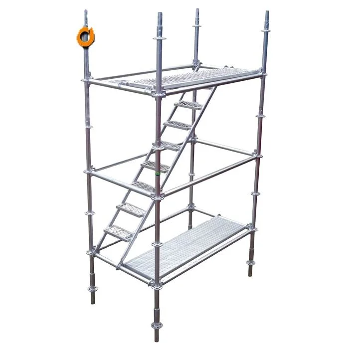 Construction Powder Coated Aluminum Ladder Scaffold Pipe Suspended Folding Scaffolding