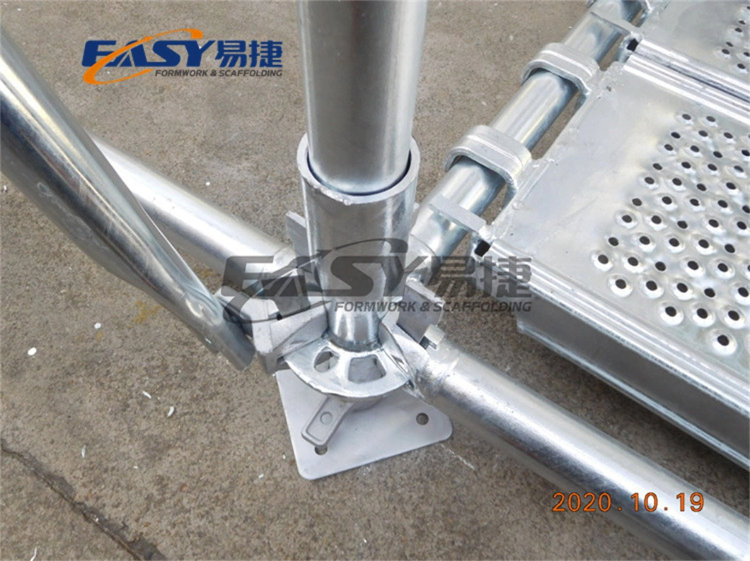 Easy Osha/AS/NZS/En39/En74/BS1139 Standard Construction Steel Aluminum Pipe Prop Frame Cuplock Layher Kwikstage Scaffold Andamios Allround Ringlock Scaffolding