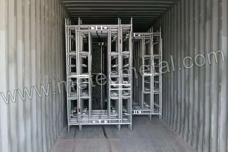 Powder Coated HDG Frame Scaffolding, Mason Walk-Through Frame Scaffold, Matel Board for Ringlock Scaffolding System, America Type Walk Thru Frame Scaffold