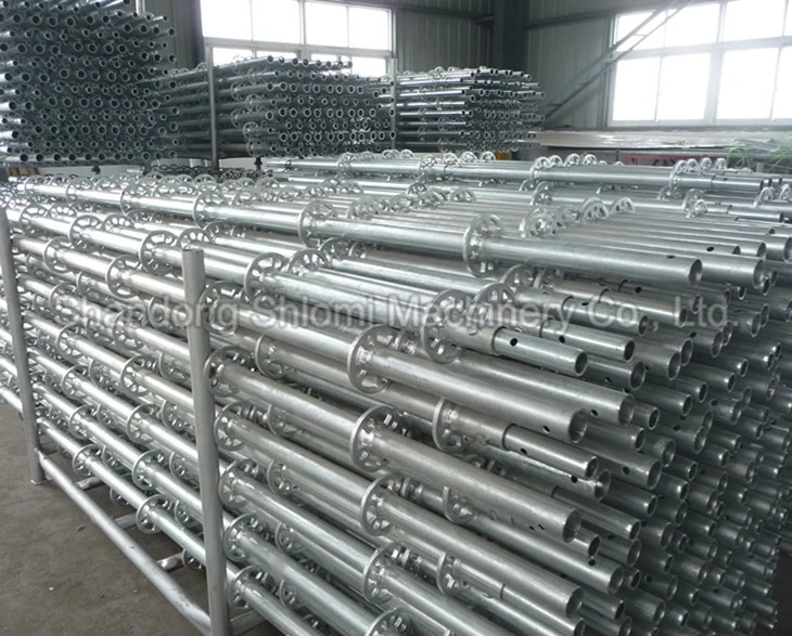 Widely Used Q345hot Dipped Galvanized Tube Ringlock Scaffolding for Building