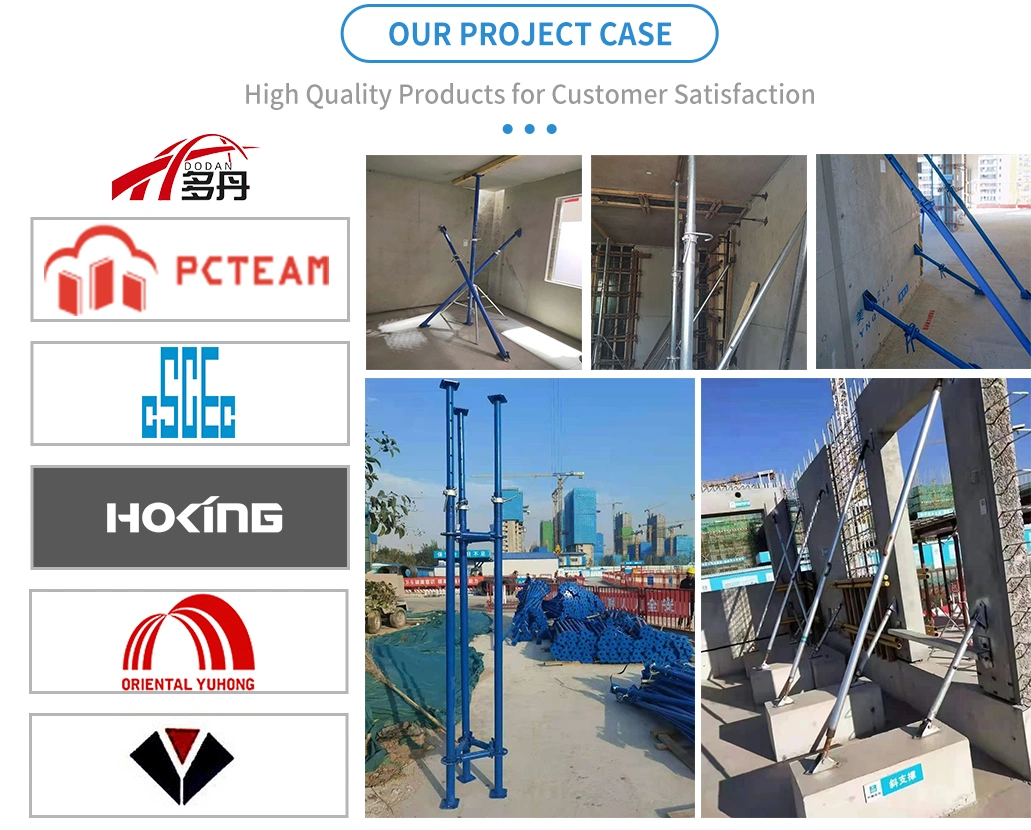 Concrete Shoring System Painted Steel Post Shores Formwork Supporting Accessories