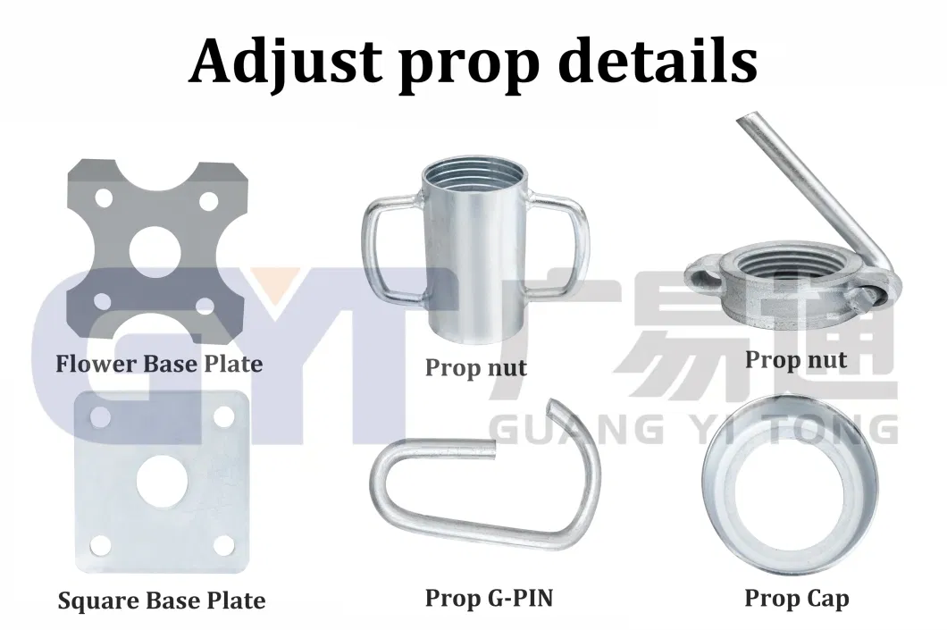 Adjust Telescopic Scaffolding Acrow Stainless Steel Props Galvanized Scaffold Materials Construction Telescopic Struts Extendable Shoring Acrow Prop Jack Post