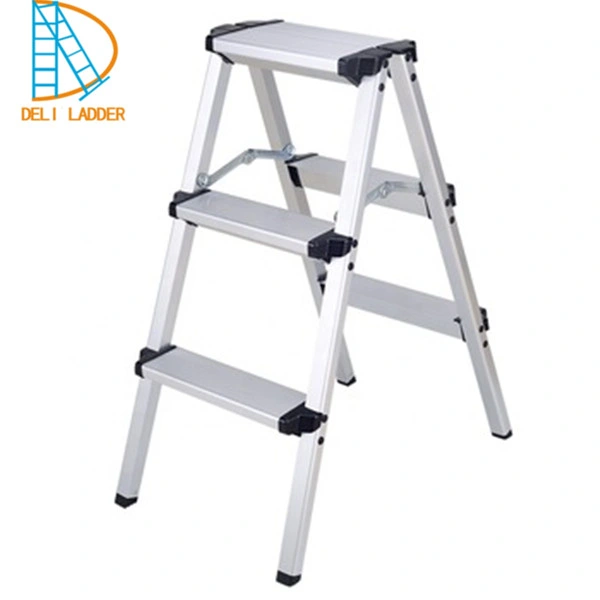 Deliladder 3.5m Retractable Folding Escalera Aluminium Step Multipurpose Ladder