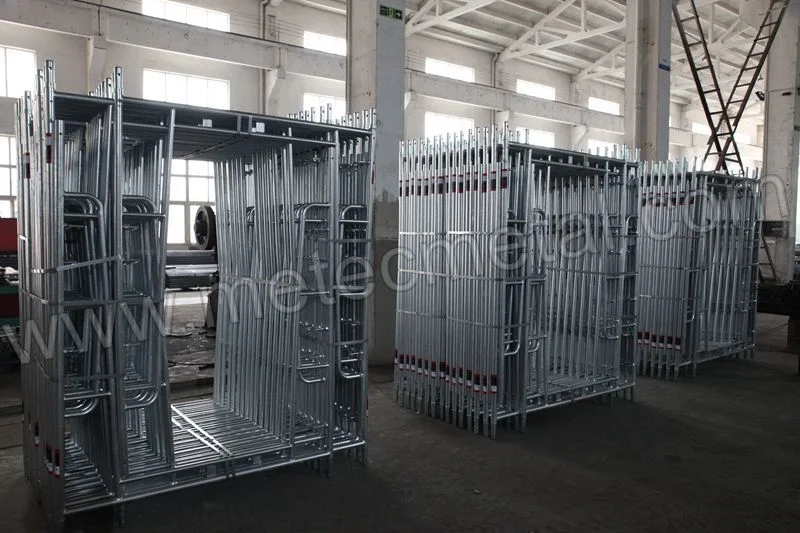 Powder Coated HDG Frame Scaffolding, Mason Walk-Through Frame Scaffold, Matel Board for Ringlock Scaffolding System, America Type Walk Thru Frame Scaffold