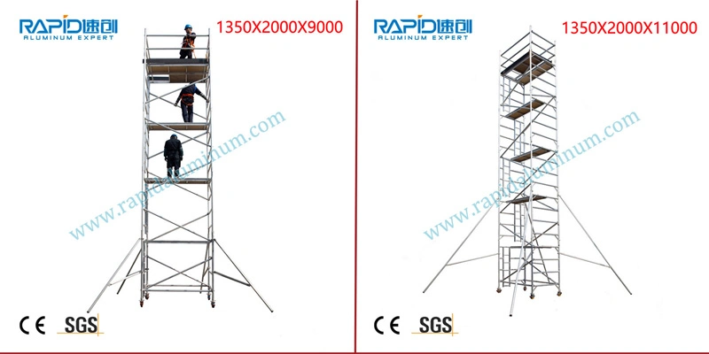 10%off a Frame System Aluminium Ringlock Aluminum Mobile Tower Scaffold