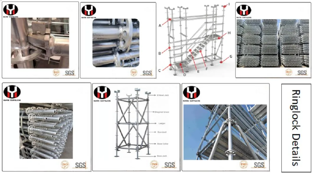 Steel Stair Towers and Access Platforms Facade Industrial Scaffolding Construction with Best Price
