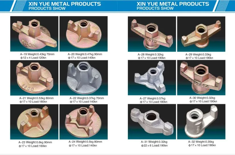 China Supply Scaffolding/Scaffold Galvanized Steel Base Jack Nut for Construction for Formwork Accessories Parts Casting Jack Nut Sale