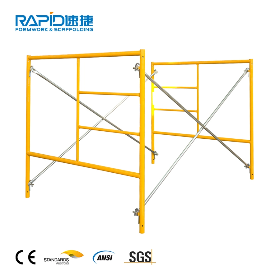 Mobile Walk-Through Steel Mason Frame Scaffolding and Tower for Construction