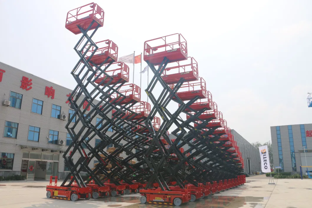 Hydraulic Automatic Battery Powered Scissor Lift Electric Scaffolding Man Lift Hydraulic Pump Scissor Man Lift Sky Lift Lifting Equipment