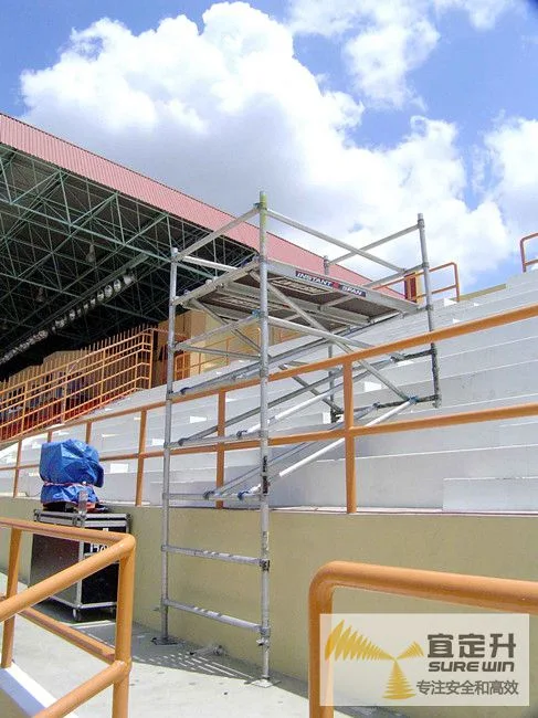 Scaffolding with Ladder and Walk Board / Galvanized Scaffolding Stair Ladder Montserrat Morocco Mozambique Myanmar Namibia Nauru