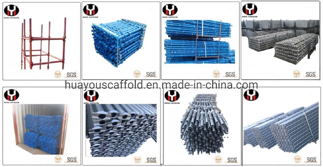 Q235 Painted Quick Erect Cuplock Scaffolding Galvanized Steel Tubular Cuplock Post Ledger Bracing System Scaffolding