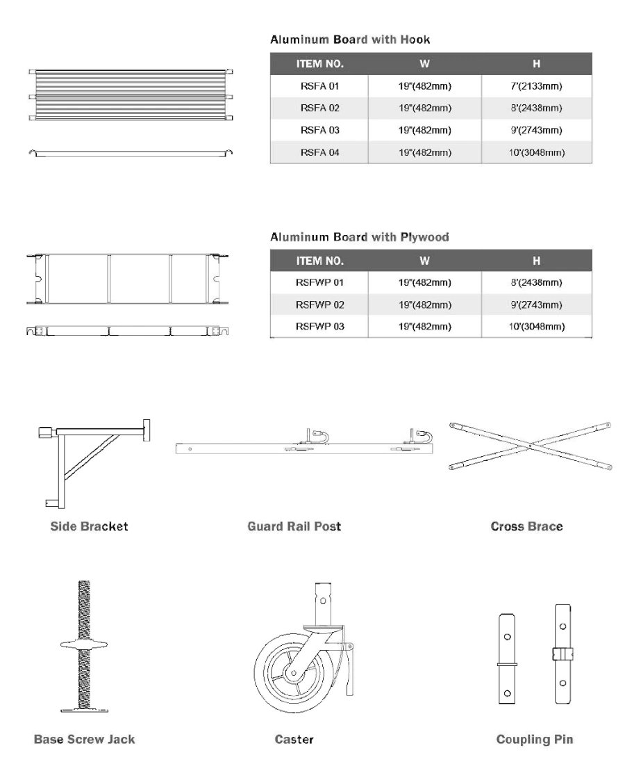 Galvanized Steel Tubular Frame Scaffold Main Frame Scaffolding Price Cross Brace Ladder Frame Joint Pin H Type Frame Scaffolding