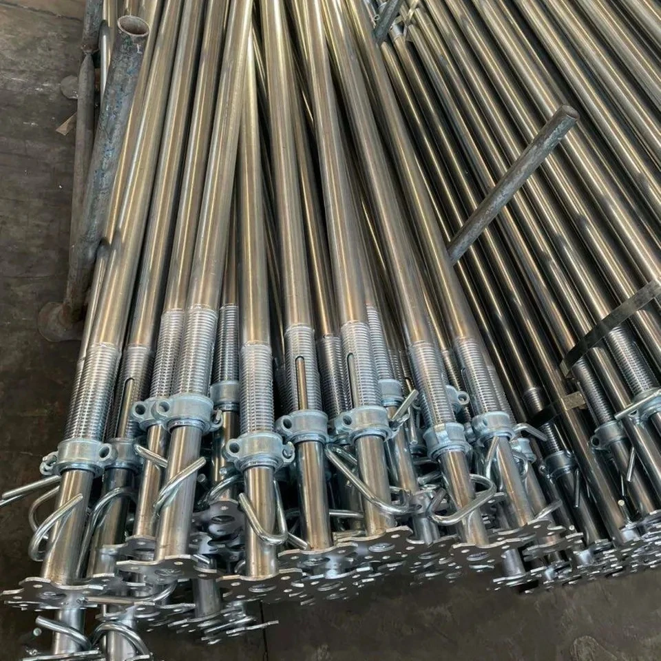 Scaffolding Construction Support Galvanized Steel Surface Spray Treatment