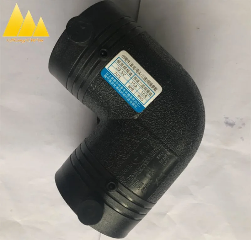 HDPE 90 Degree Elbow Pipe Electrofusion Sleeve Coupling/HDPE Coupler