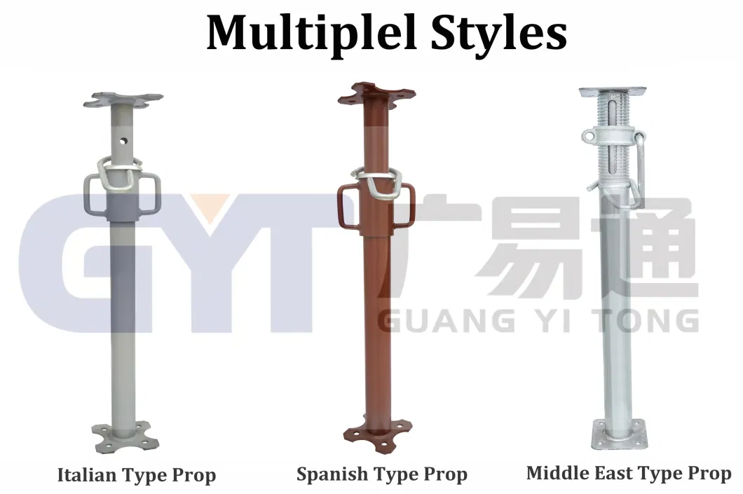 Gyt Construction Formwork Adjust Scaffold Shoring Jacks Post Steel Prop Support Metal Props