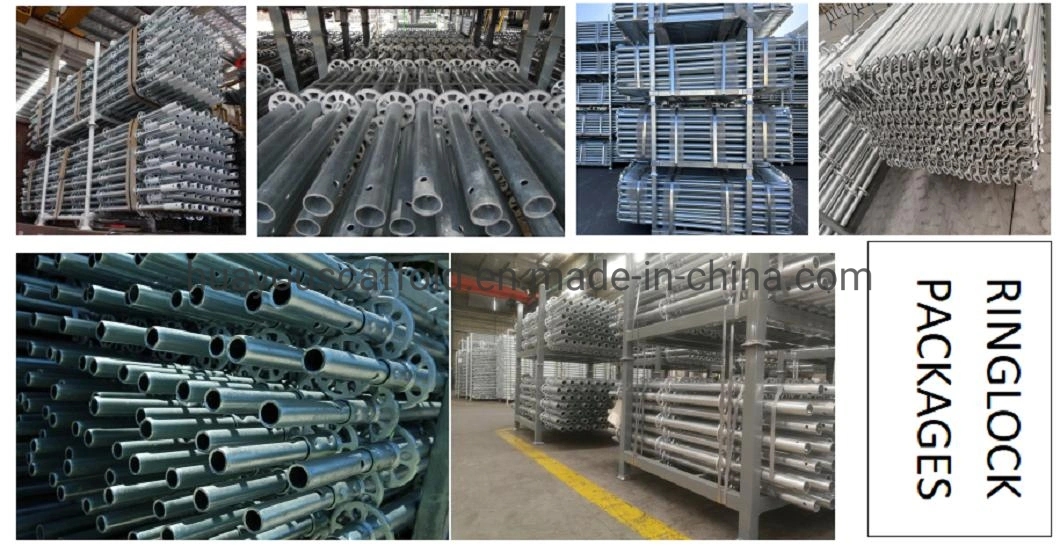 Q355b Hot DIP Galvanized Ringlock System Scaffold Modular Layher Ring Lock Scaffolding for External Support