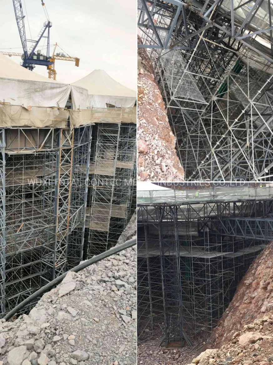 Industrial Project System Octagonlock Shoring Scaffolding in Future Guarden Construction Project