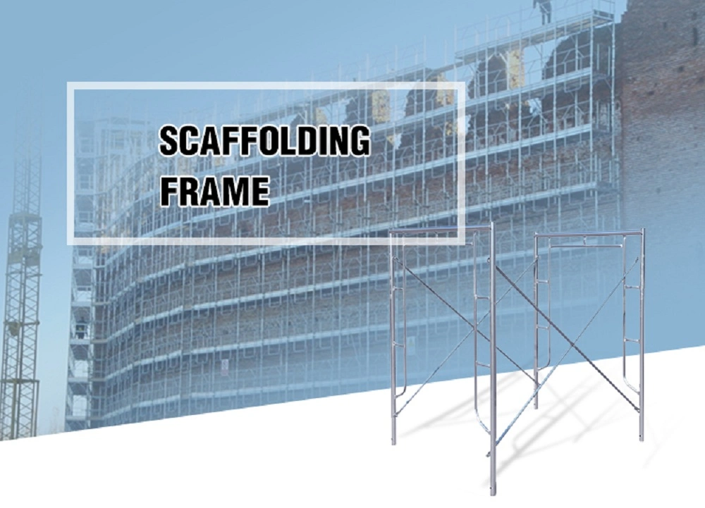 2.6mm Thickness Powder Coated Q235 Steel Mason H Frame Scaffolding for Buildings Construction