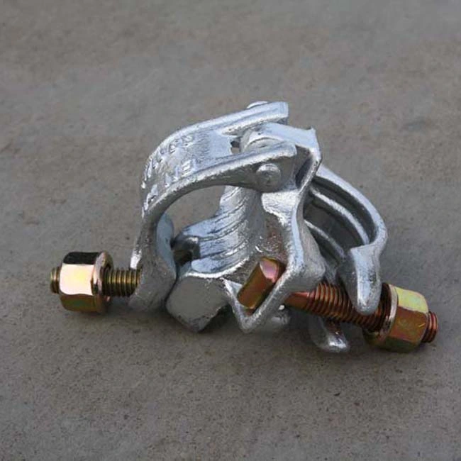 En74 Standard German Type Drop Forged Anti-Slip Swivel Coupler Double Clamp for Tubular Scaffolding