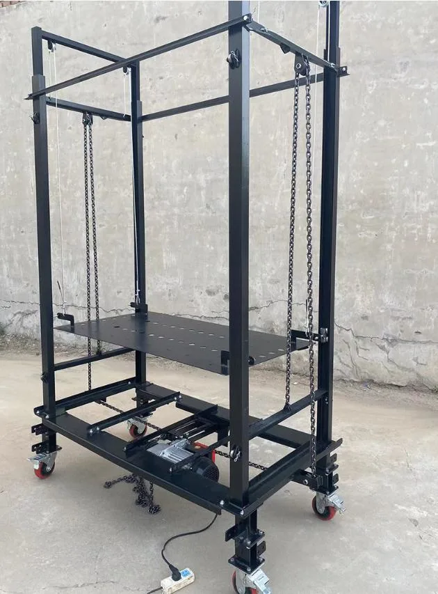 Portable Load Bearing 500kg Indoor Multiple Models Foldable Electric Scaffolding Lift Scaffold Platforms