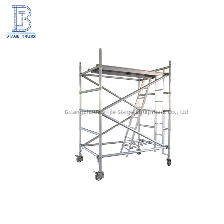 Special Aluminum Alloy H-Frame Building Block Ladder Folding Mobile Scaffold for Construction Engineeringclimbing Ladder