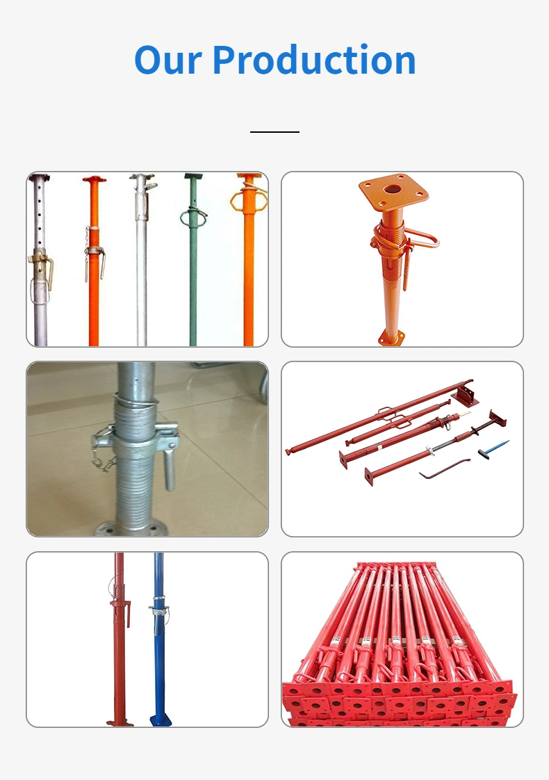 1-8m Height Painted or Glavanized Scaffolding Steel Props /Steel Pole Support