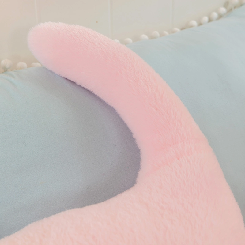 Soft Fabric Custom Cat Stuffed Animal Plush Toy Cat Shaped Body Pillow