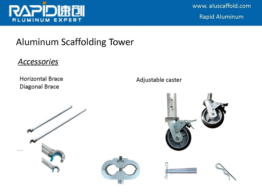 ANSI En12811 Aluminum Aluminium Mobile Tower Scaffolding Price