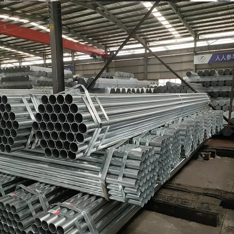China Factory A53 Sch10 Anti-Corrosion Hot-DIP Galvanized Steel Pipe Carbon Seamless Round Steel Tube Structure Building