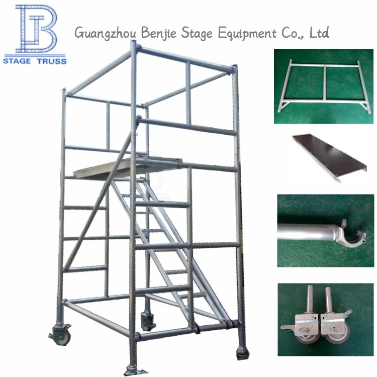 Special Aluminum Alloy H-Frame Building Block Ladder Folding Mobile Scaffold for Construction Engineeringclimbing Ladder
