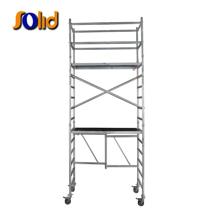 Construction Powder Coated Aluminum Ladder Scaffold Pipe Suspended Folding Scaffolding