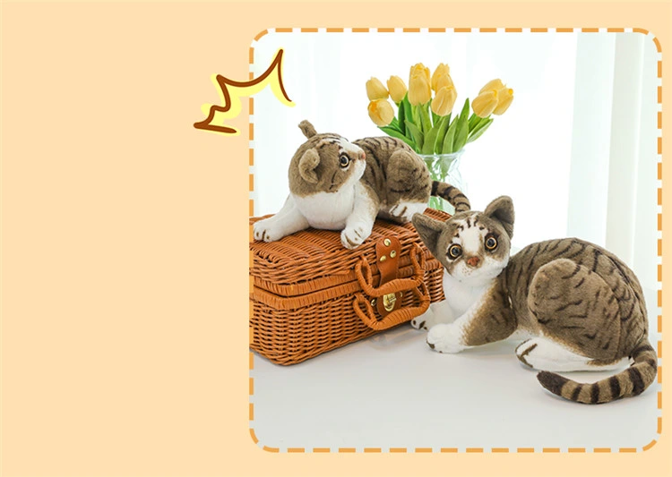 Custom Shape Pillow Plush Animals Small Toys Simulate Various Cat Doll