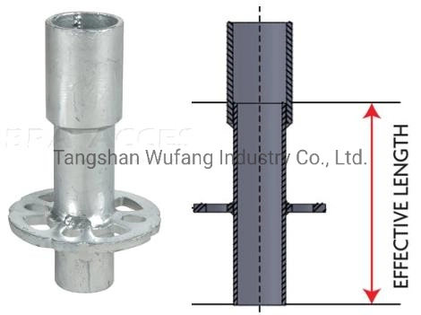 Factory Supply Galvanized Steel Ring Lock Vertical Standard Scaffold Ledger Bay Brace Layher Allround Ringlock Scaffolding
