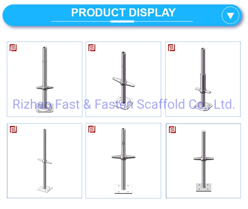 Scaffolding Adjustable Hollow Screw Jack Screw Base with Flat Base