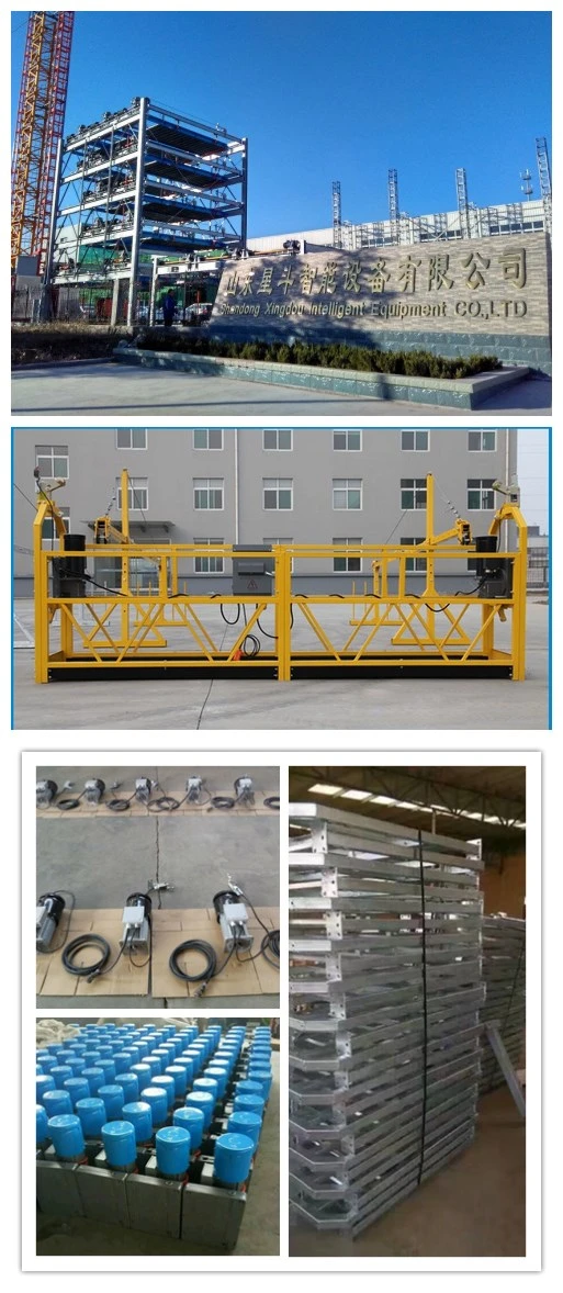 Zlp Series Max. Lifting Height 300m Top Quality Suspended Platform Scaffolding Prop Aluminum Platform
