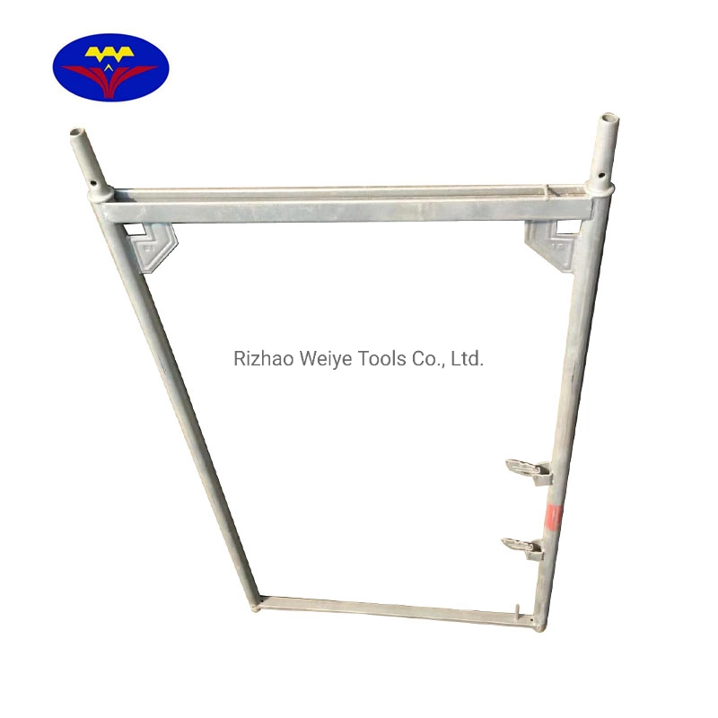 European Standard German Type Layher Facade Scaffolding Frame for Masonry Building Construction