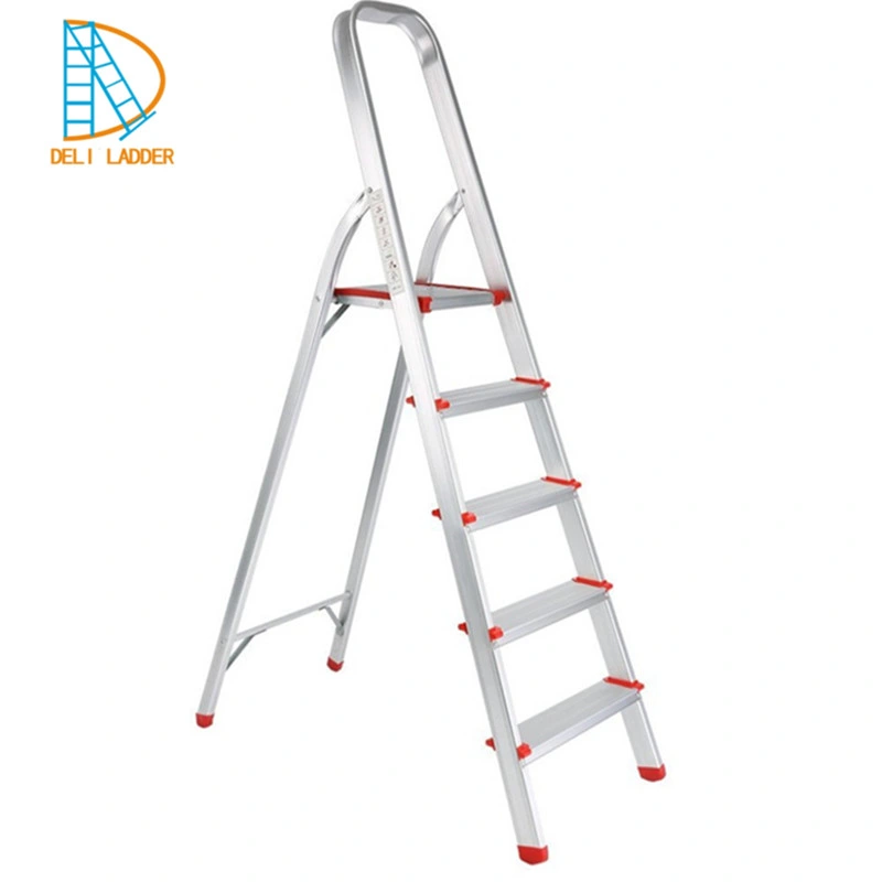 New Single Straight Folding Step Telescopic Aluminium Ladder