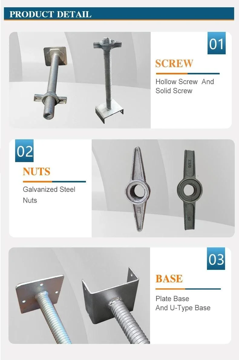 Adjustable Steel Props Scaffolding Jacks Metal Prop Formwork Accessories