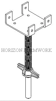 U-Head Jack for Scaffolding System for Construction Work
