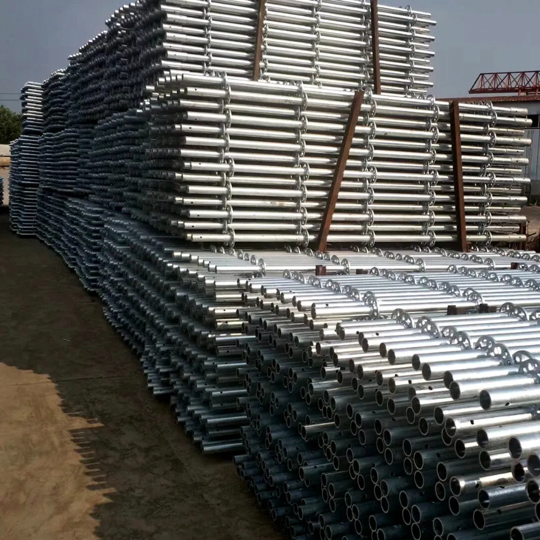 Steel Scaffold Od48/60mm Bridge/Tunnel/Bridge Construction Building Materials Ringlock Scaffolding Andamio
