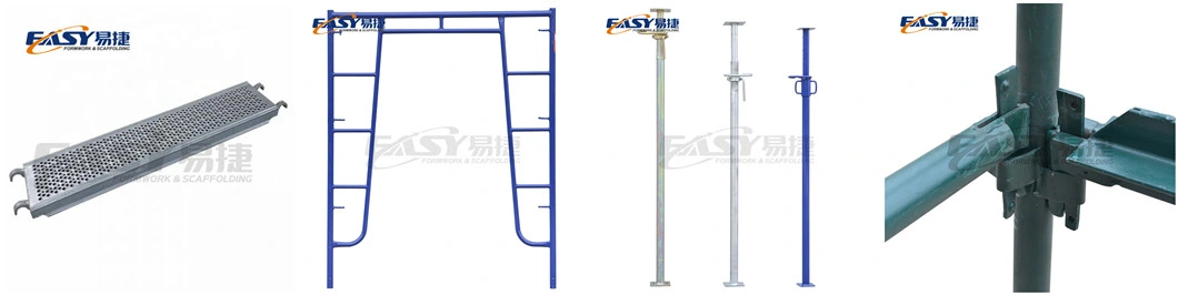 Eays Scaffolding HDG Painted Powder Coated Mason Walk Thru Narrow Ladder Snap Folding a Steel Heavy Duty H Frame Scaffold
