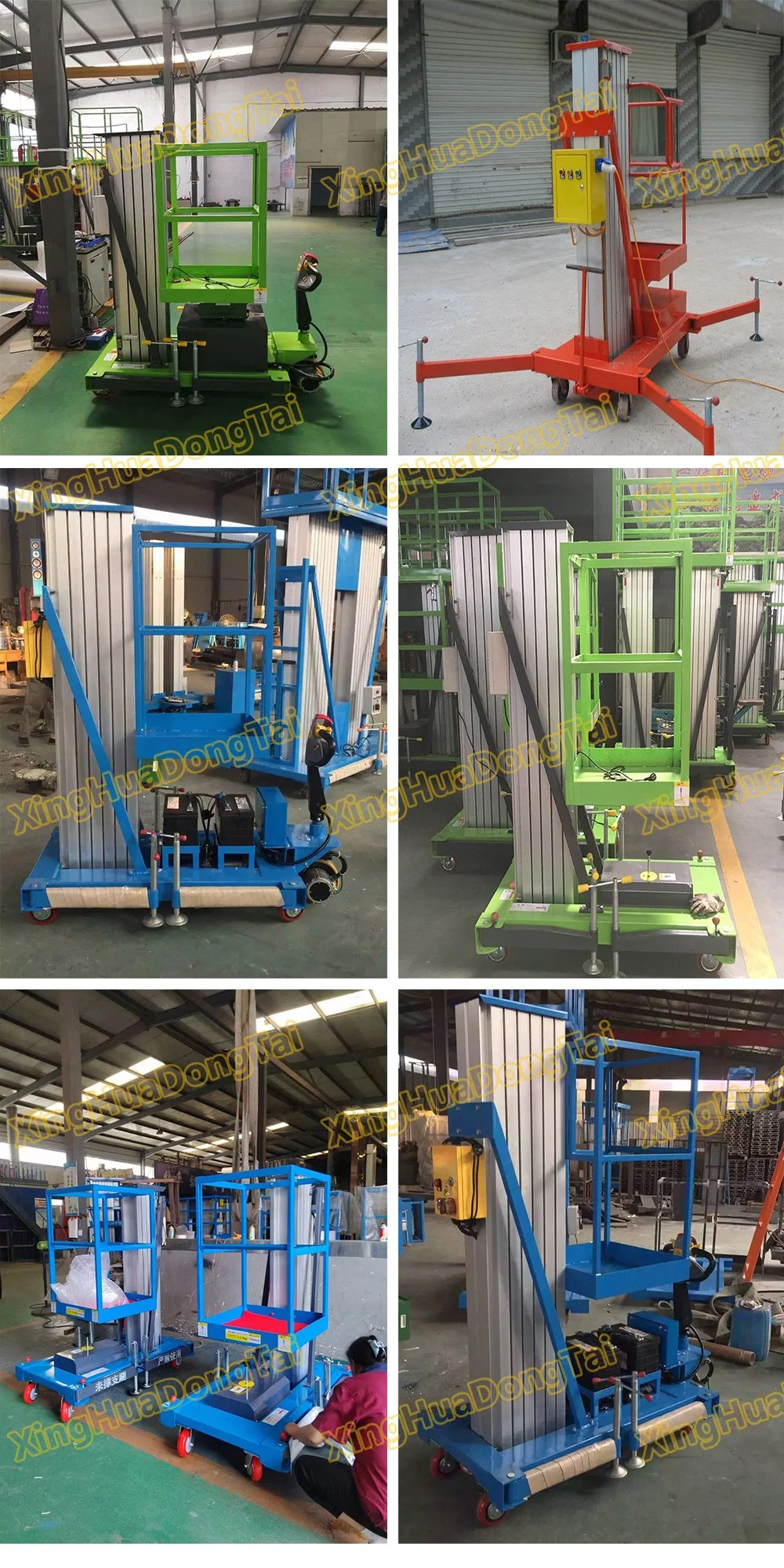 Vertical Aluminum Lift Table Man Lift Hydraulic Lift Scaffolding Lift Platform