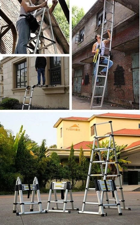 Aluminum Combination Telescopic Folding Scaffold Ladder