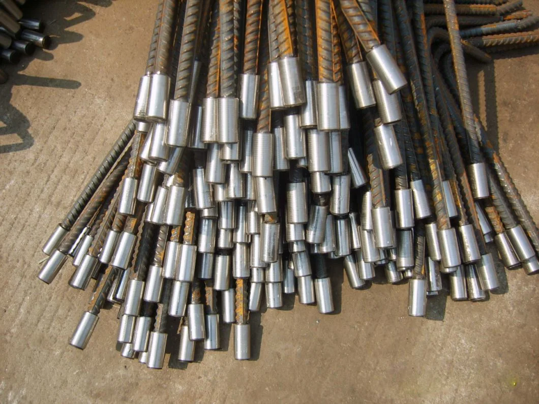 32mm 16mm 20mm Steel Bar Straight Threaded Rebar Coupler Connection Sleeve 25mm Steel Rebars Coupler