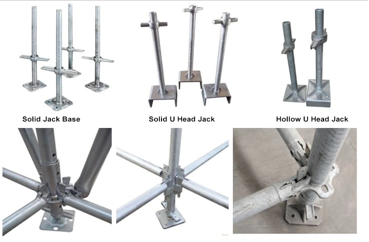 Adjustable Scaffold Steel Ring Lock Swivel Base Jack