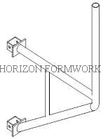 Panel Strut for Adjusting and Plumbing Wall Formwork System